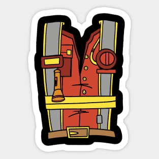 Brave Blaze: Firefighter Uniform Sticker